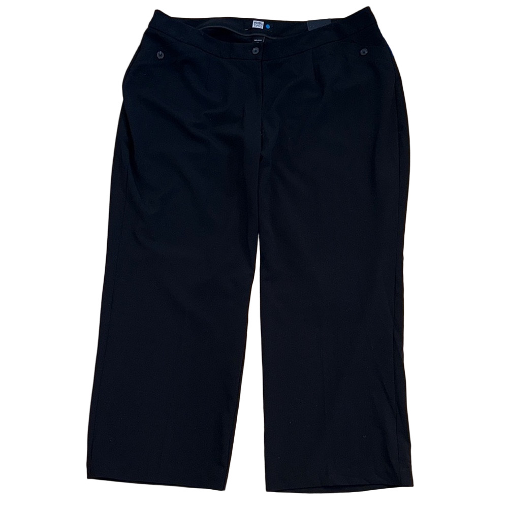 Studio 1940 Melissa Blue fit Black Straight Leg Pants. Business Casual Comfy